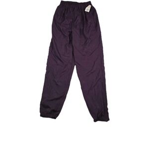Nike Vintage Y2K Youth Size Large Maroon Ankle Zip Track Pants Deadstock New‎